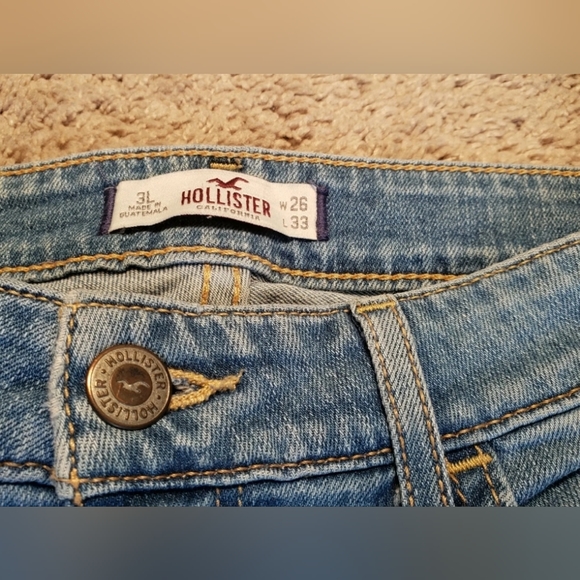 ❤️ HOLLISTER  JUNIORS DISTRESSED SKINNY JEANS 3L W 26 L 33 ❤️ - Picture 6 of 12